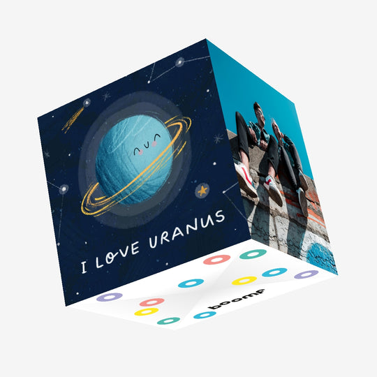 I Love Uranus Confetti-exploding Greetings Card