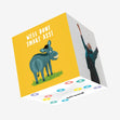 Well Done Smart Ass Cheeky Donkey Confetti-exploding Greetings Card