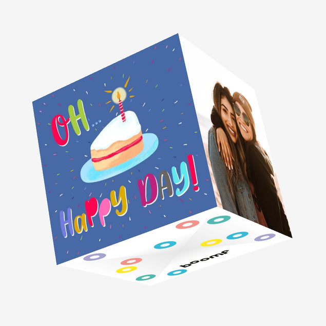 Oh Happy Day Confetti-exploding Greetings Card