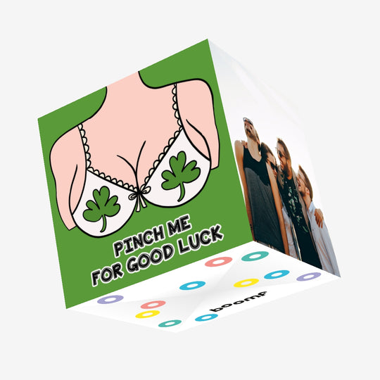 Pinch Me For Good Luck St. Patrick's Day Confetti-exploding Greetings Card