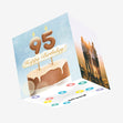 95th Happy Birthday Cake Confetti-exploding Greetings Card