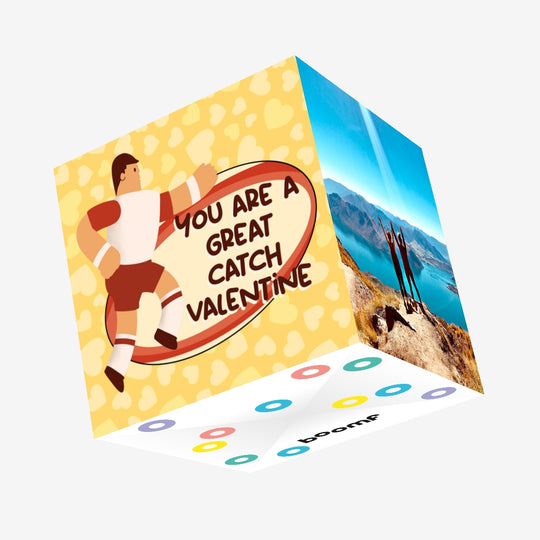 You Are The Great Catch Valentine's Day Confetti-exploding Greetings Card