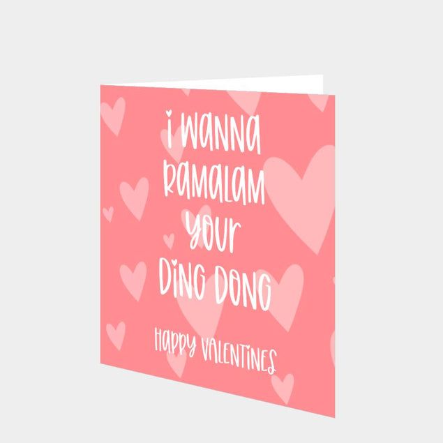 I Wanna Ramalam Your Ding Dong Card