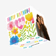 Delicate Flowers Happy 66th Birthday Confetti-exploding Greetings Card