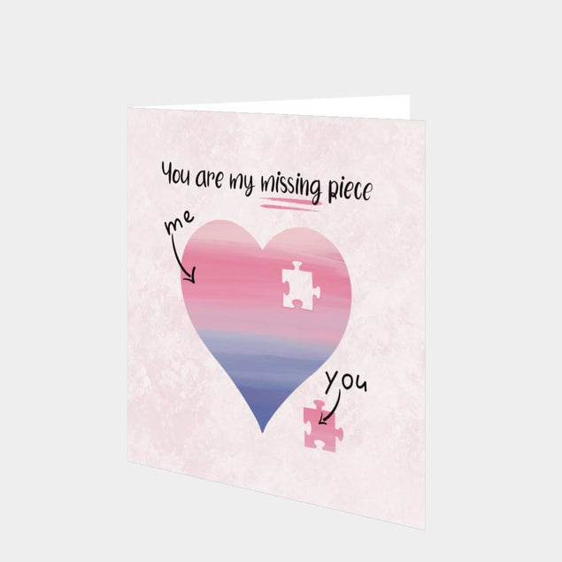 You Are My Missing Piece Card