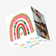 Rainbow Candy Heart Confetti-exploding Greetings Card