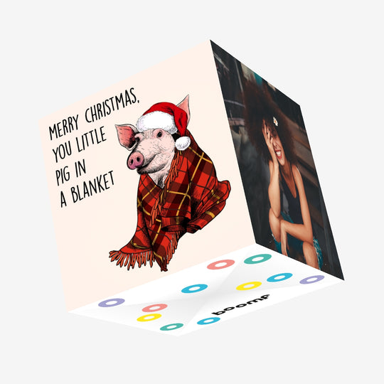 You Little Pig In A Blanket Confetti-exploding Greetings Card