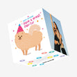 Have A Great Paw-ty! Pomeranian Confetti-exploding Greetings Card