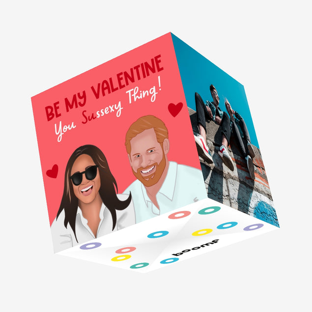 Be My Valentine You Sussexy Thing Valentine's Day Confetti-exploding Greetings Card