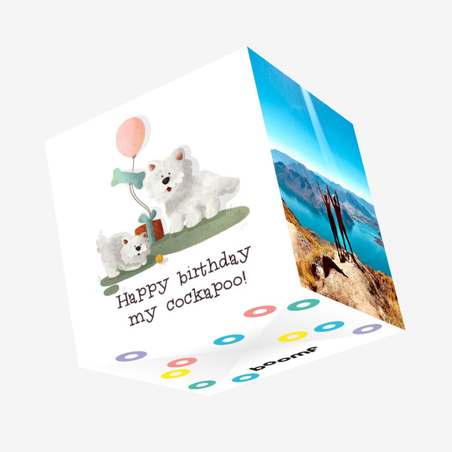 My Cockapoo Happy Birthday Confetti-exploding Greetings Card