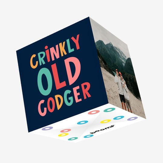 Crinkly Old Codger Birthday Confetti-exploding Greetings Card