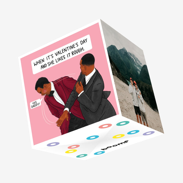 She Likes It Rough Meme Valentine's Day Confetti-exploding Greetings Card