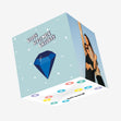 Sapphire September Birthday Confetti-exploding Greetings Card