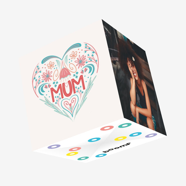 LOVE MUM Confetti-exploding Greetings Card