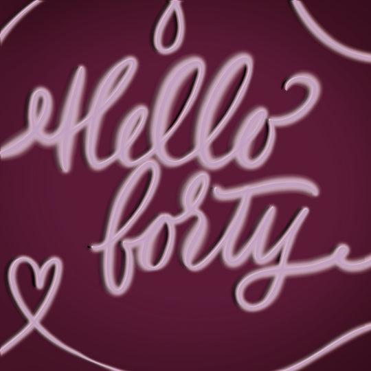 Hello Forty Card