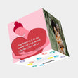You Filled My Heart With Love Bomb 3D Cube Card
