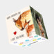 I Love You Deerly Bomb 3D Cube Card