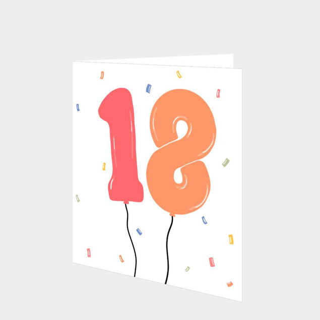 18 Balloons Multi Card
