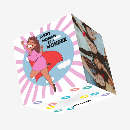 Every Woman Is A Wonder Confetti-exploding Greetings Card