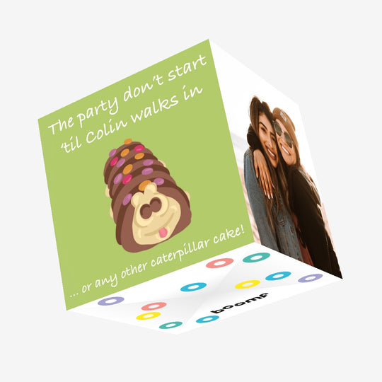 Colin The Caterpillar Confetti-exploding Greetings Card