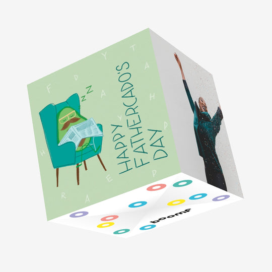Dad Happy Fathercado's Day Confetti-exploding Greetings Card