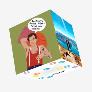 Harry Styles Don't Worry Darling Happy Birthday Confetti-exploding Greetings Card
