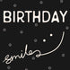 Birthday Smiles Black & White Card