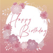 Happy Birthday Flowers Card