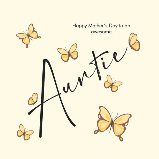 Awesome Auntie Mother's Day Card
