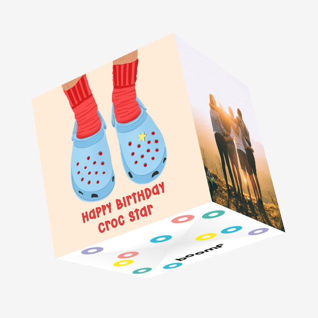 Croc Star Confetti-exploding Greetings Card