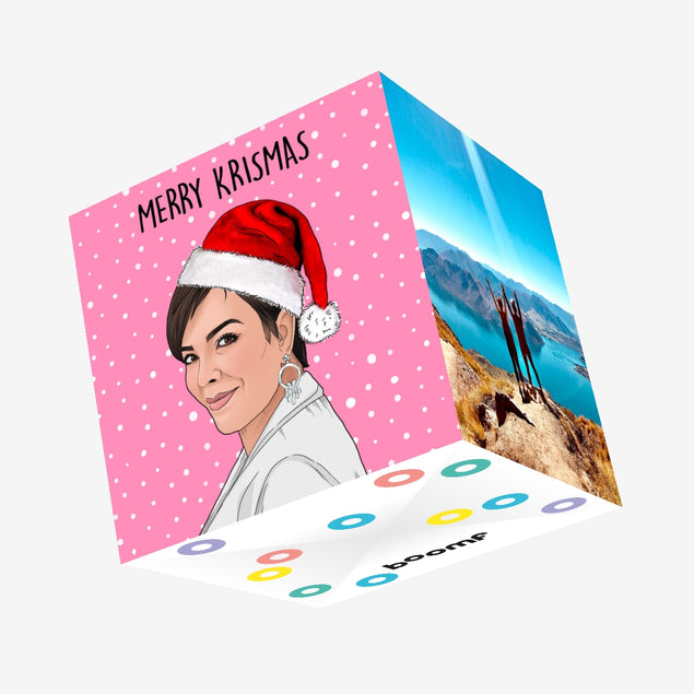 Merry Krismas Confetti-exploding Greetings Card