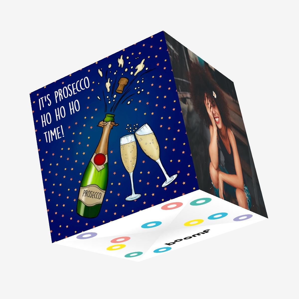 Prosecco Ho Ho Ho Time Confetti-exploding Greetings Card – Boomf