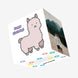 Cute Little Alpaca Happy Birthday Confetti-exploding Greetings Card
