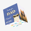 Thank You Dad Awesome Cat Confetti-exploding Greetings Card
