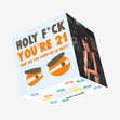 Holy F*ck You're 21 Daughter Birthday Confetti-exploding Greetings Card