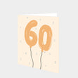60 Balloons Card