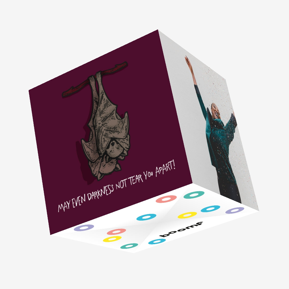 Cute Bats Gothic Wedding Confetti-exploding Greetings Card – Boomf