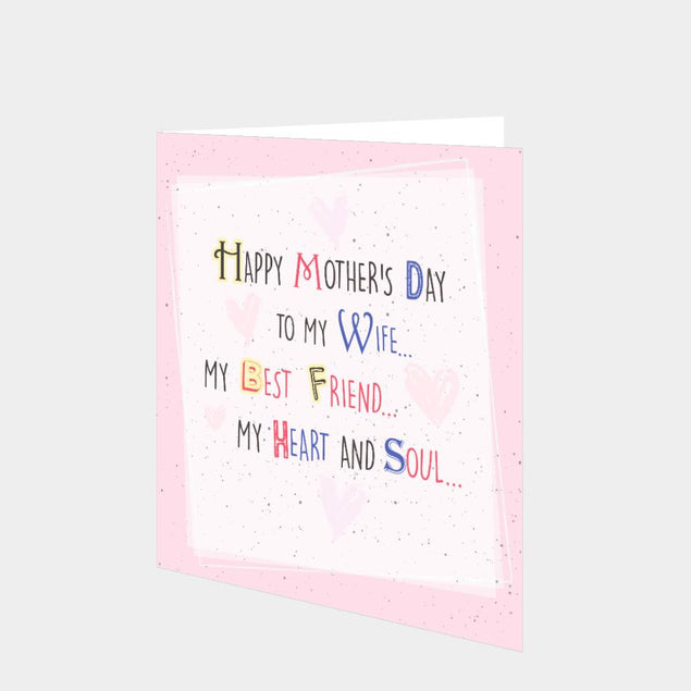 To My Wife... My Best Friend...Card