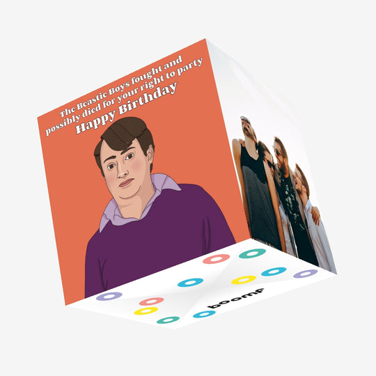 Peep Show Mark Corrigan Beastie Boys Birthday Confetti-exploding Greetings Card