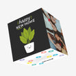 Happy New Home Smiling Plant Confetti-exploding Greetings Card