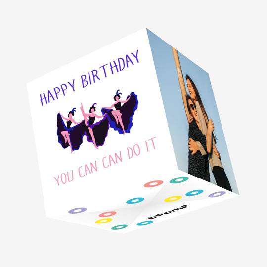 Happy Birthday Can Can Pun Confetti-exploding Greetings Card