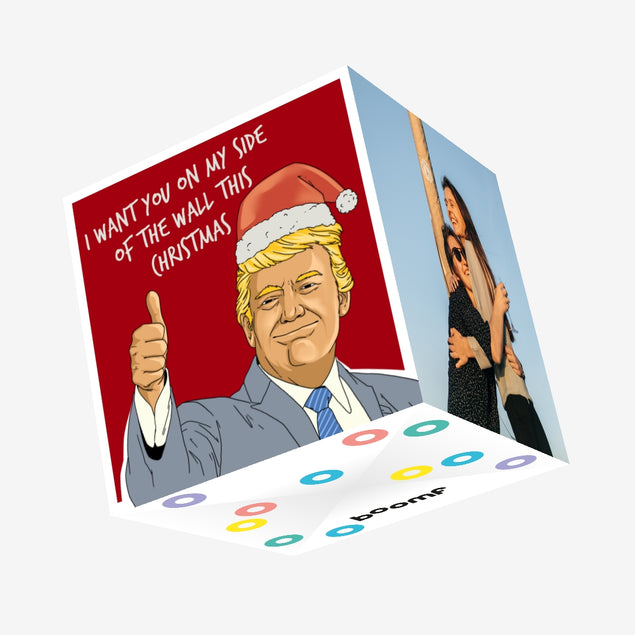 Donald Trump Merry Christmas Confetti-exploding Greetings Card