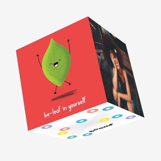Be-Leaf In Yourself Confetti-exploding Greetings Card