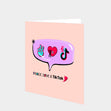 Peace Love Tik Tok Card