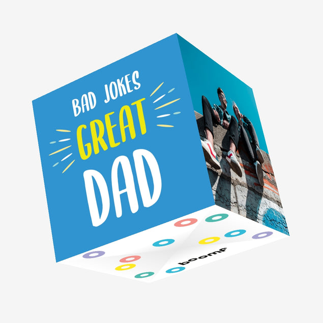Bad Jokes Great Dad Confetti-exploding Greetings Card