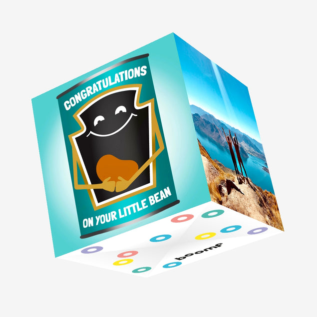 Little Bean Confetti-exploding Greetings Card