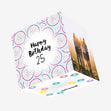 Blue Dragon Fruit Happy 25th Birthday Confetti-exploding Greetings Card