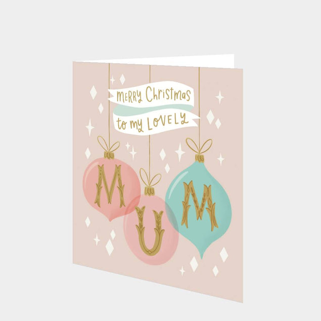 Merry Christmas Lovely Mum Card