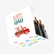 Red Vintage Truck Happy 30th Birthday Dad Confetti-exploding Greetings Card