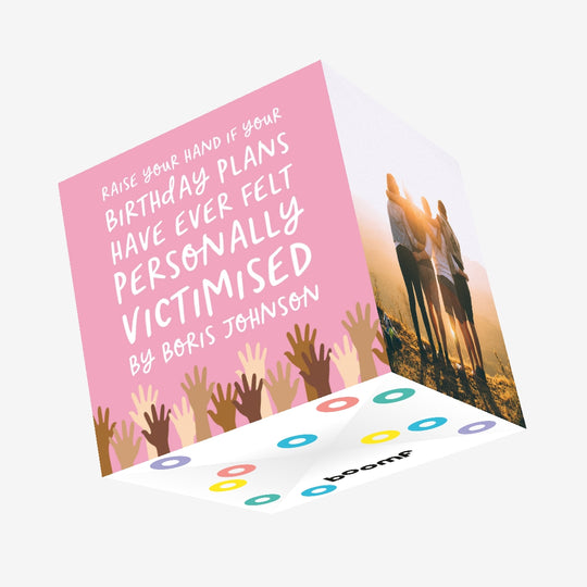 Personally Victimised Confetti-exploding Greetings Card